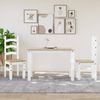 vidaXL Esstisch PANAMA Weiß 112x60x75 cm Massivholz Kiefer 4005704 Bild 3