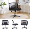 LVHOM Drehstuhl ohne Armlehnen, Höhenverstellbarer Bürostuhl ergonomisch Wippfunktion, Schreibtischstuhl Computerstuhl Chefsessel Bild 5