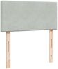 vidaXL Boxspringbett mit Matratze Hellgrau 80x200 cm Samt 3287584 Bild 5