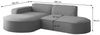 Sofa Set 2-teilig Sessel und Ecksofa PALMA XS Stoff Ascot Beige Ottomane Links Bild 3