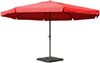 Mendler 'Meran Pro' Sonnenschirm, Gastronomie Marktschirm ohne Volant Ø 5m Polyester/Alu , mit Schirmständer, Bordeaux Bild 3