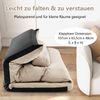 3 in 1 Klappbares Bodensofa mit Schlaffunktion & Verstellbarer Rückenlehne Beige Bild 4