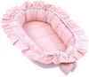 Babynestchen Baumwolle Kuschelnest für Neugeborene 90x50 cm - Baby Nestchen Bett Kokon Baumwolle Schmutziges Rosa Bild 4