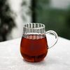 4er Riffle Gläser-Set 350 ml - Tee- Kaffeegläser mit Henkel aus Borosilikatglas Bild 3