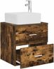 vidaXL Wandmontierte Waschtisch Geräucherte Eiche 49,5 x 41 x 63 cm 890274 Bild 3
