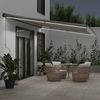 vidaXL Markise Manuell mit LEDs Anthrazit & Weiß 600x300 cm 3310244 Bild 3
