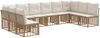 vidaXL Outdoor-Sofagarnitur Natur Polyester 3437542 Bild 2