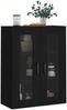 vidaXL Wandschrank Schwarz 69,5x34x90 cm 828477 Bild 4