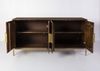Sideboard RALF - Mangoholz Braun 75x43x147cm | Schrank Flur Schlafzimmer Kommode Bild 3