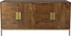Sideboard RALF - Mangoholz Braun 75x43x147cm | Schrank Flur Schlafzimmer Kommode Bild 2