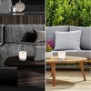 BRILONER – Mini LED Tischlampe Kabellos, Dimmbare Nachttischlampe Touch, Schreibtischlampe, USB-C, Camping Lampe, Warmweißes Licht, 7x7 cm, Silberfarbig, Chrom-matt Bild 2