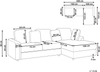 Linksseitiges Ecksofa KOHLO Stoff Helles Beige Linksseitig Bild 2