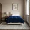 vidaXL Winterbettdecke Gepolstert Dunkelblau 135 x 200 cm Mikrofaser 42026133 Bild 4