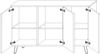 AX LIVING Schwarze Sideboard Delvine 154 cm – strukturiertes Design Bild 5