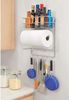 mDesign Küchenrollenhalter Papierrollenhalter Regal Organizer Metall Silber Bild 3