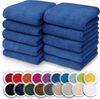 NatureMark 10er Pack Waschlappen | 100% Baumwolle | Frottier Seiflappen | Größe 30x30 cm | Frottee Seiftücher im 10er Pack Farbe: Royal blau Bild 5