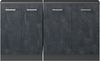 Küchenschrank für Dachschrägen R-Line Schwarz Beton 140 cm 2er Set Vicco Bild 4