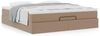 vidaXL Ottoman-Bett mit Matratze Cappuccino-Braun 160x200cm Kunstleder 3311050 Bild 5