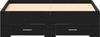 vidaXL Bettrahmen Schwarz Eichen-Optik 120 x 200 cm Holzwerkstoff 3333971 Bild 5