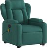 vidaXL Massagesessel mit Aufstehhilfe Dunkelgrün Stoff 3204500 Bild 4
