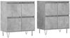 vidaXL Sideboards 2 Stk. Betongrau Holzwerkstoff 3190177 Bild 2