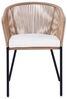 Gartenstuhl Lounge Stuhl 2er Set Gartensessel Rope Loungesessel Outdoor Beige Bild 5
