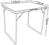 VCM Gartentisch Galdas 919986 Schwarz H. 70 x B. 110 x T. 53 cm Bild 5