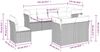vidaXL 8-tlg. Garten-Sofagarnitur mit Kissen Grau Poly Rattan 3249769 Bild 3