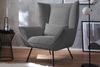KAWOLA Sessel IVA Relaxsessel Cord grau 112 x 94 x 90 cm Bild 2