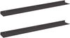 vidaXL Schwebendes Regal 2 pcs Schwarz 80 x 9 x 2,5 cm Stahl 8003972 Bild 2