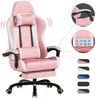 HOMALL Gaming-Stuhl Massage Gaming Stuhl mit Fußstütze 90-135° Rückenlehne einstellbar (Bürostuhl Ergonomisch,Verstellbarem Lenden- & Kopfkissen,mit Fußstütze) Bild 4