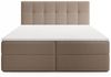 Boxspringbett Schlafzimmerbett ARTURO 120x200cm Stoff Freya Kakao Bild 2