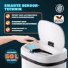 MONZANA® Mülleimer mit Sensor Küche 50L Weiß Bild 3