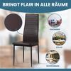 Albatros Esszimmerstühle MILANO 6er Set, Braun - Polsterstuhl mit Kunstleder-Bezug, Modernes Stilvolles Design am Esstisch - Küchenstuhl oder Stuhl Esszimmer mit hohe Belastbarkeit bis 110kg Bild 4