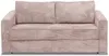 Vente-unique - LORETO Sofa SamtStoff Puderrosa - B 223 cm95 cm x H 90 cm x L 215 cm Bild 2