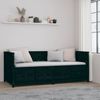 Tagesbett Schwarz 90x200 cm Massivholz Kiefer [820905] Bild 4