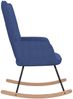 vidaXL Schaukelstuhl Blau Stoff 328011 Bild 4