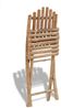 vidaXL Gartenstühle 2 Stk. Klappbar Bambus 41498 Bild 2