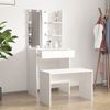 vidaXL Schminktisch-Set mit LED Weiß Holzwerkstoff 3114131 Bild 3