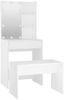 vidaXL Schminktisch-Set mit LED Weiß Holzwerkstoff 3114131 Bild 4