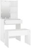 vidaXL Schminktisch-Set mit LED Weiß Holzwerkstoff 3114131 Bild 5