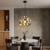 LED Pendelleuchte, Kristall, schwarz, gold, H 150 Bild 3