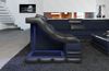 Stoff Ecksofa Bianchi L Form - Mikrofaserstoff - dunkelblau-schwarz - Links Bild 4