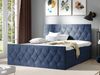 Boxspringbett Simori Lux, Blau, 140x200 cm Bild 2