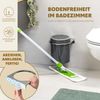Kosmetikeimer SAVONA inkl. Wandhalterung 5,5 Liter Kunststoff, rund grau Bild 3
