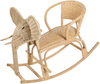 Kinderschaukelstuhl Elefant AMPOLLINO Rattan Naturfarben Bild 5