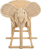 Kinderschaukelstuhl Elefant AMPOLLINO Rattan Naturfarben Bild 4