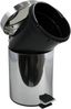 MSV Kosmetikeimer Silber glänzend Mülleimer Treteimer Abfalleimer - 3 Liter – mit Herausnehmbaren Inneneimer Bild 2