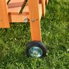 Mucola Sandkasten mit Spielveranda und Dach, Holz natur / blau, 100 x 182 x 140 cm Bild 3