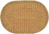 Krines Home Beistelltisch Rattan-Tisch/Ovaler Beistelltisch/Couchtisch Rattantisch Ablage Oval, Oval Bild 4